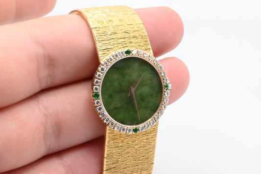 Piaget Jade Dial Ladies Watch 18K