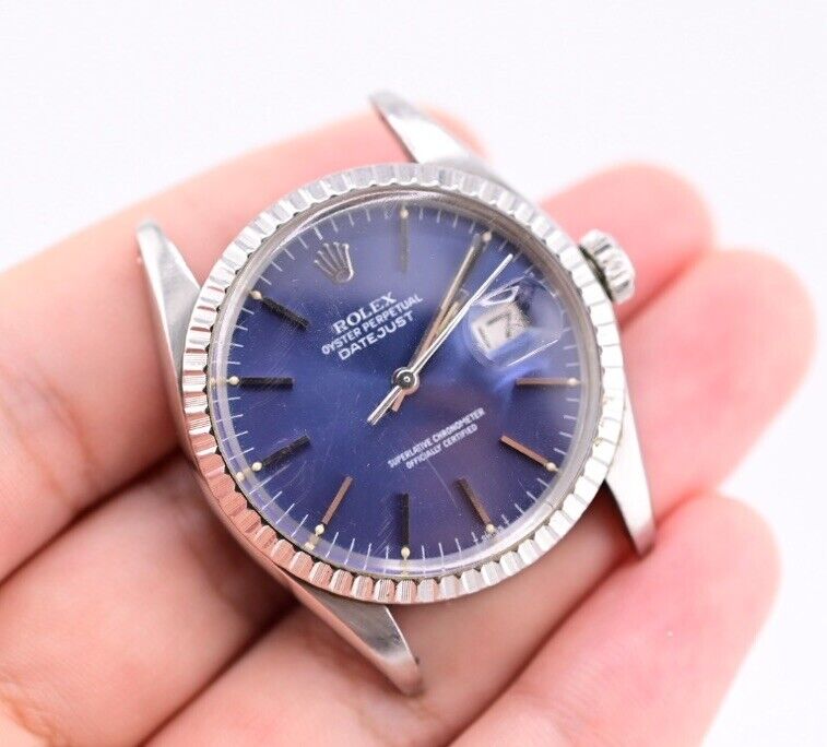 Gorgeous Blue Dial Datejust Rolex 16030 Jubilee Bracelet