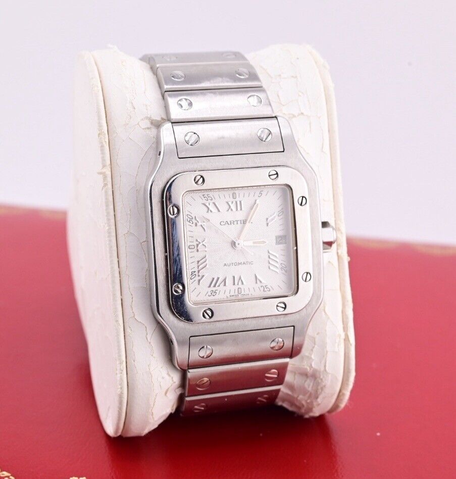 Cartier Santos Automatic Stainless Steel 2319 Watch w/ Box