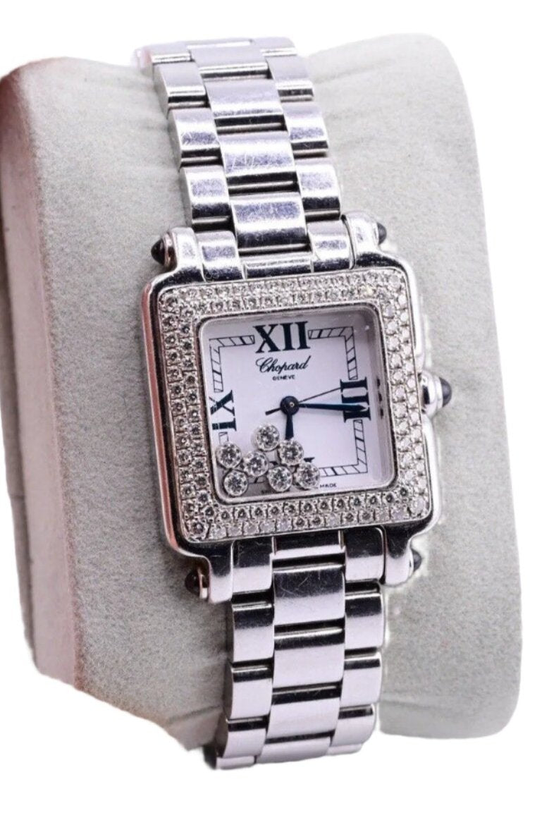 Exceptional Ladies Chopard Happy Sport Diamond & Stainless Steel Watch 8325