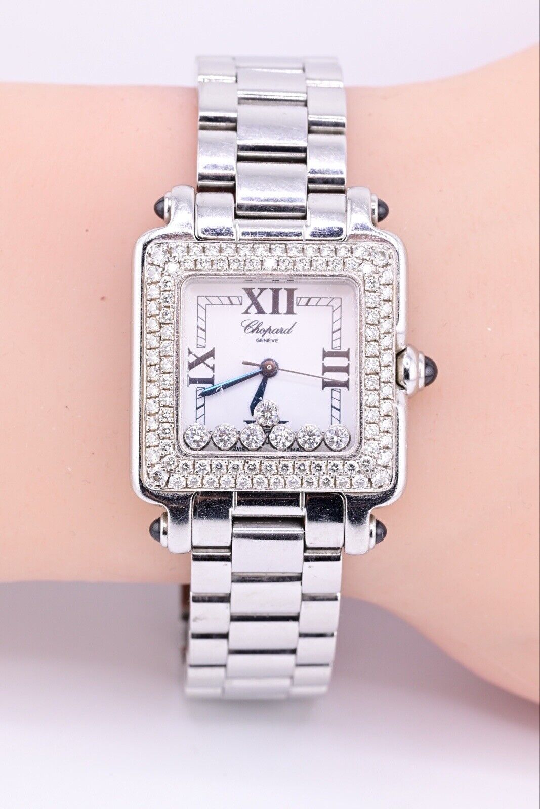 Exceptional Ladies Chopard Happy Sport Diamond & Stainless Steel Watch 8325