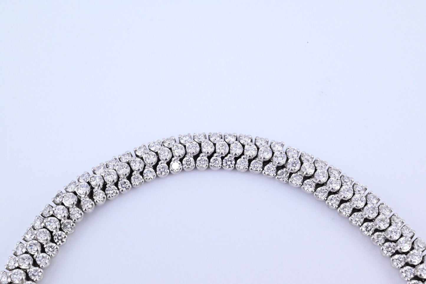 Exceptional 5 Carat Diamond Tennis Bracelet 18K White Gold GH Color SI Clarity