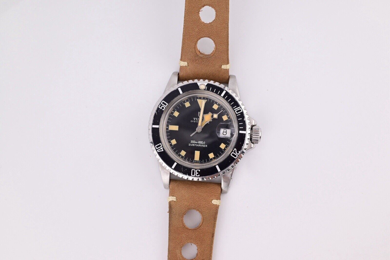 Vintage Rolex Tudor Submariner Black Dial 9411 0 1977  Model Great Condition