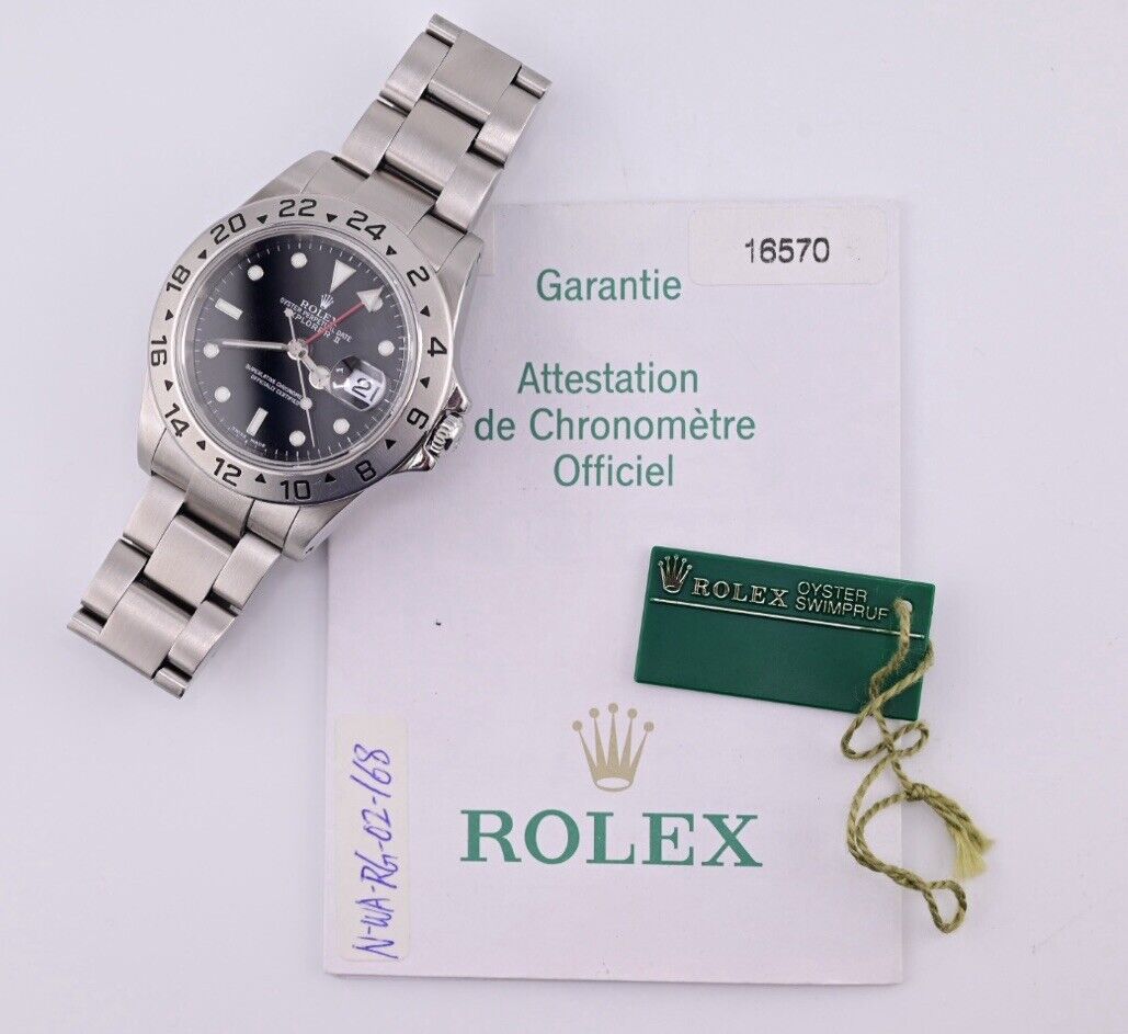 Rolex 16570 Explorer II With Box & Papers Amazing Condition