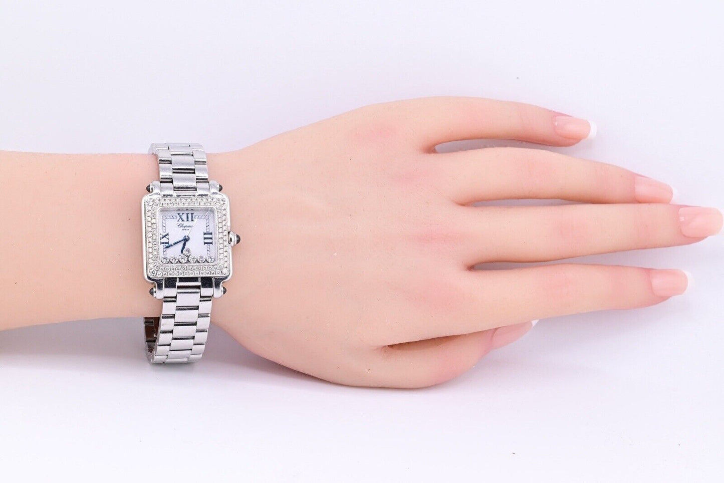 Exceptional Ladies Chopard Happy Sport Diamond & Stainless Steel Watch 8325