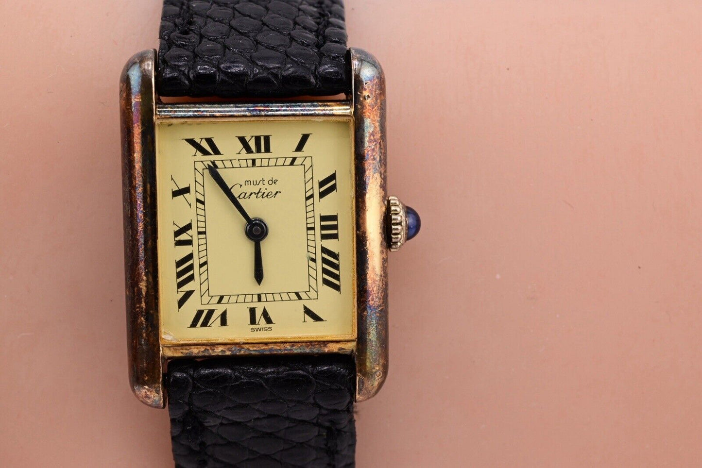 Beautiful Cartier Tank De Must Lovely Original Patina