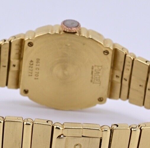 Fabulous Piaget Lapis Dial Ladies Watch 18K Solid Yellow Gold