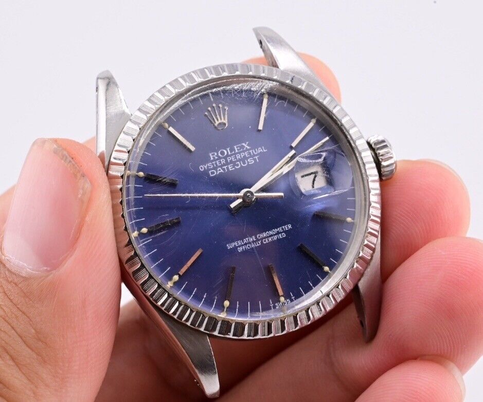 Gorgeous Blue Dial Datejust Rolex 16030 Jubilee Bracelet