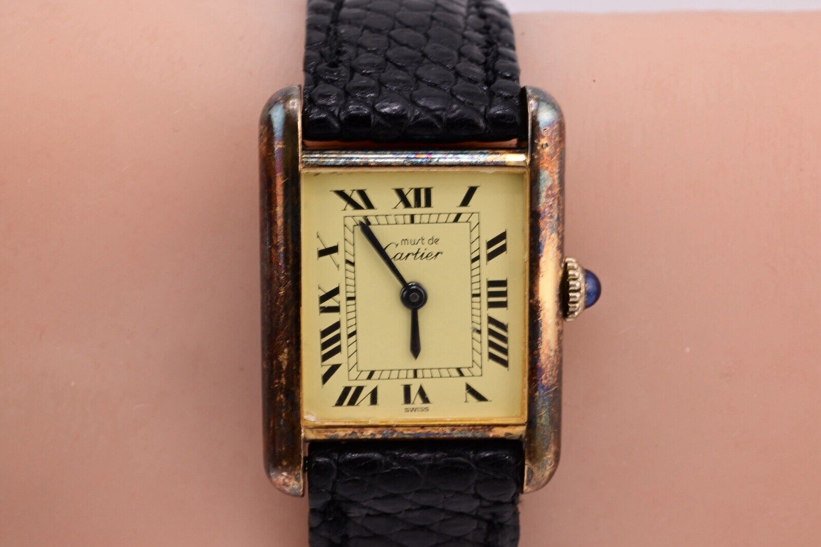 Beautiful Cartier Tank De Must Lovely Original Patina