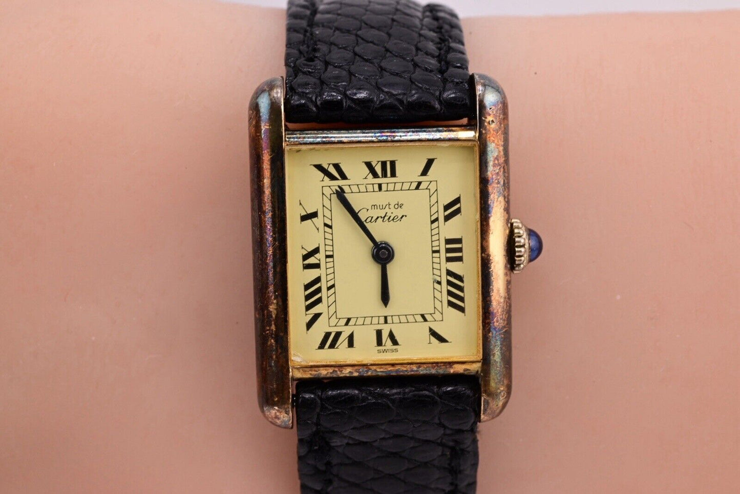 Beautiful Cartier Tank De Must Lovely Original Patina