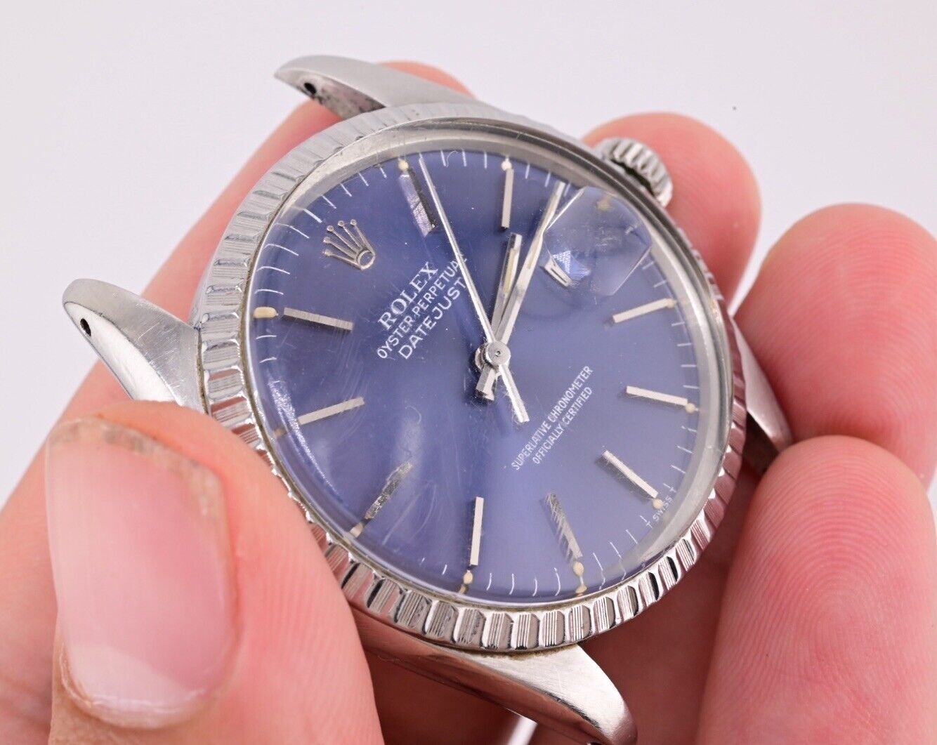 Gorgeous Blue Dial Datejust Rolex 16030 Jubilee Bracelet