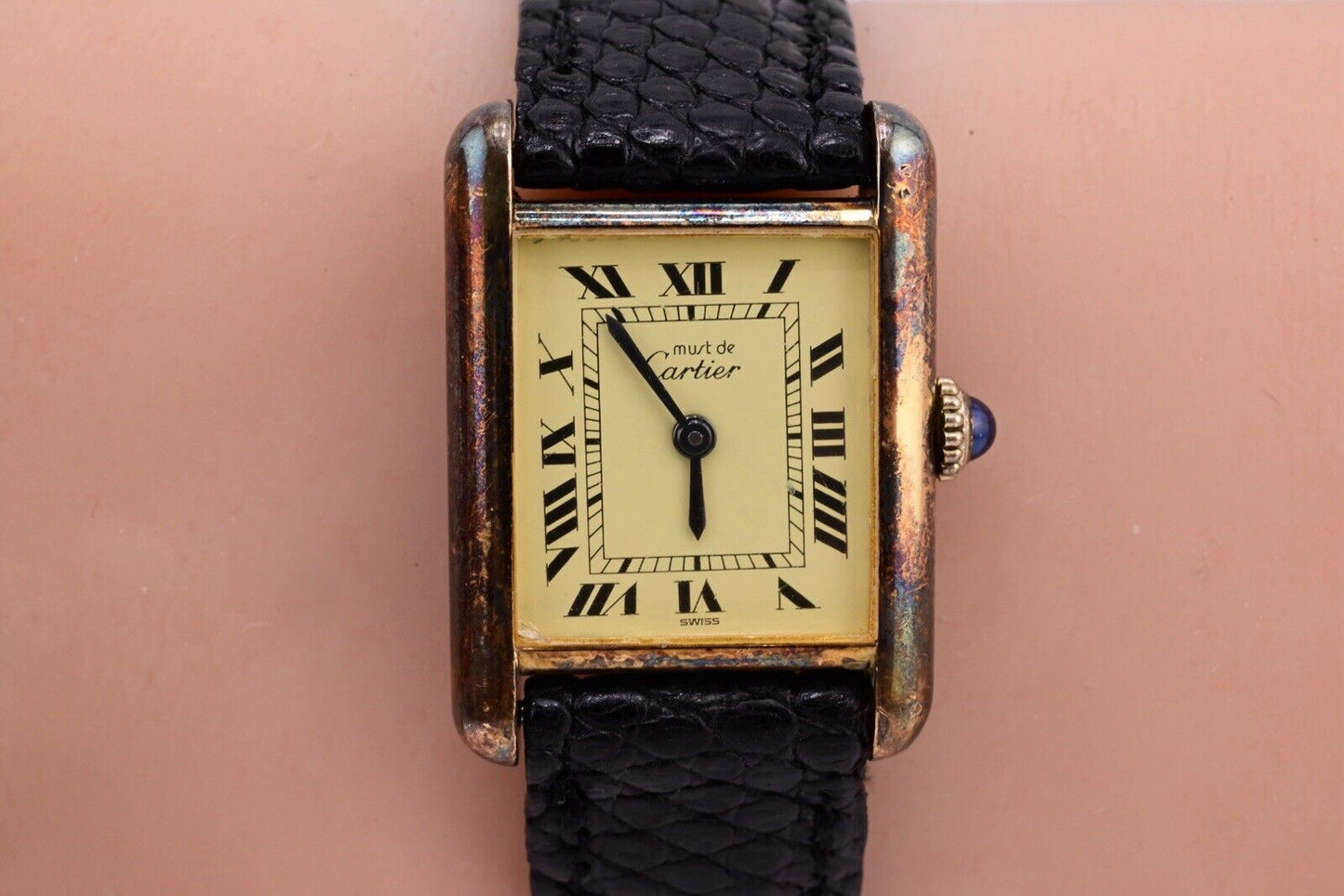 Beautiful Cartier Tank De Must Lovely Original Patina