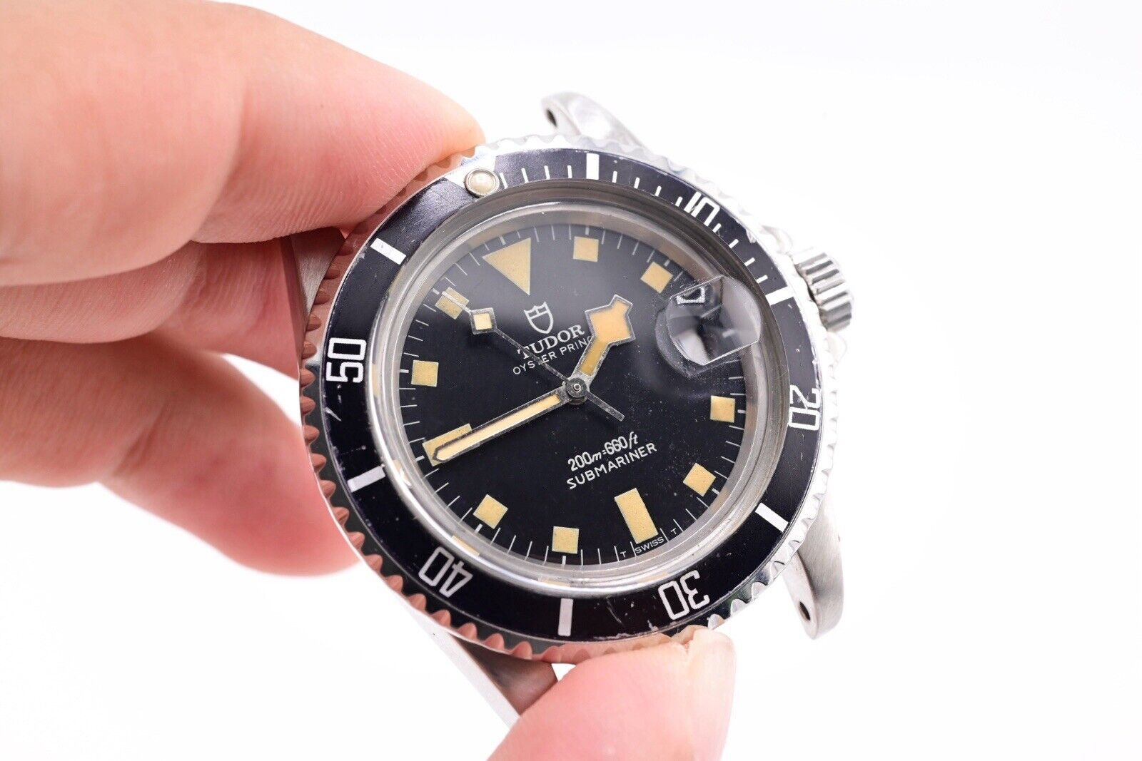 Vintage Rolex Tudor Submariner Black Dial 9411 0 1977  Model Great Condition