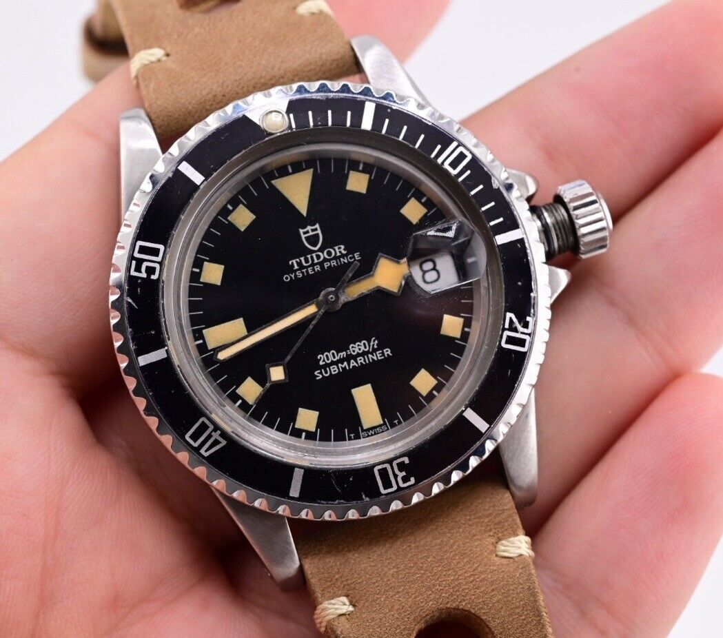 Vintage Rolex Tudor Submariner Black Dial 9411 0 1977  Model Great Condition