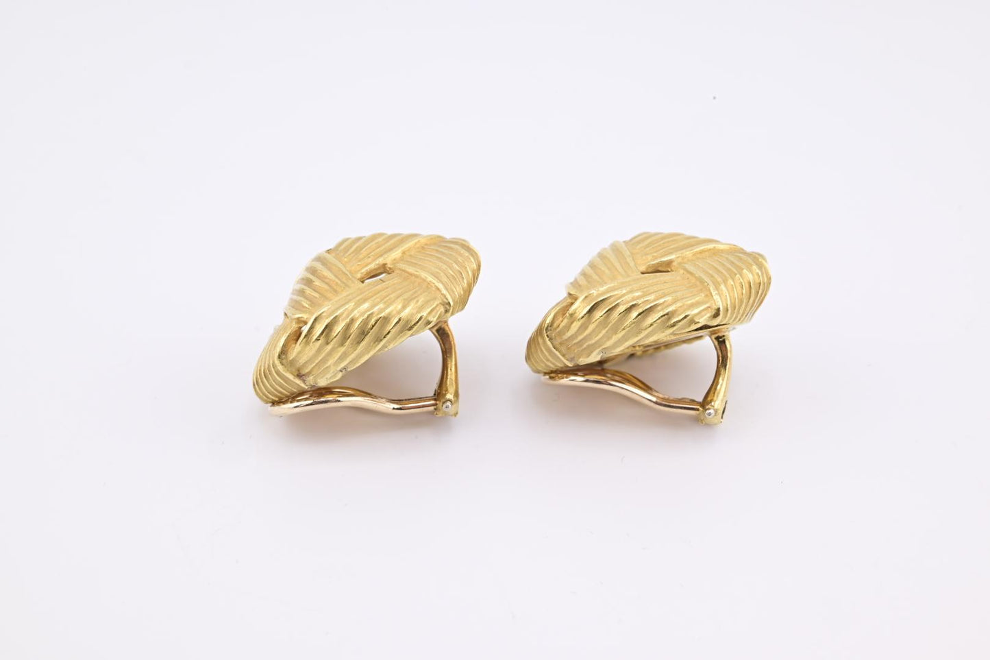 Exceptional Pair Of Tiffany & Co. 18K Yellow Gold Angela Cummings Earrings