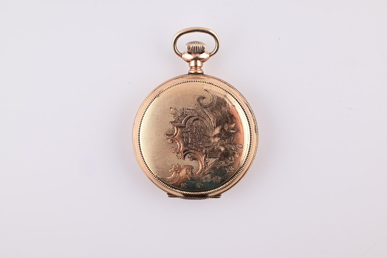 Super Gorgeous Waltham 14K Yellow Gold Pocket Watch 1894 J Grade 59.7 Grams