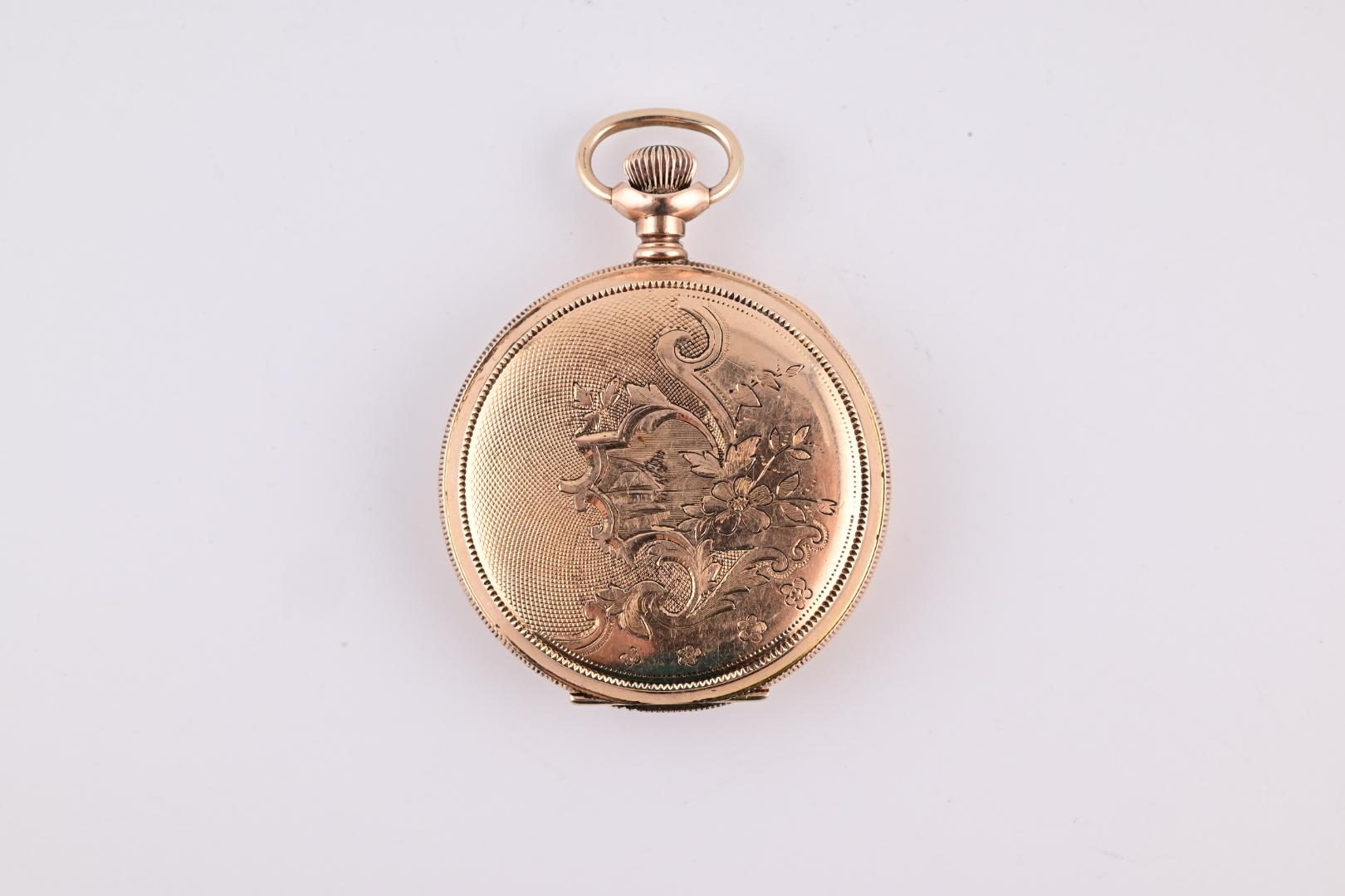 Super Gorgeous Waltham 14K Yellow Gold Pocket Watch 1894 J Grade 59.7 Grams