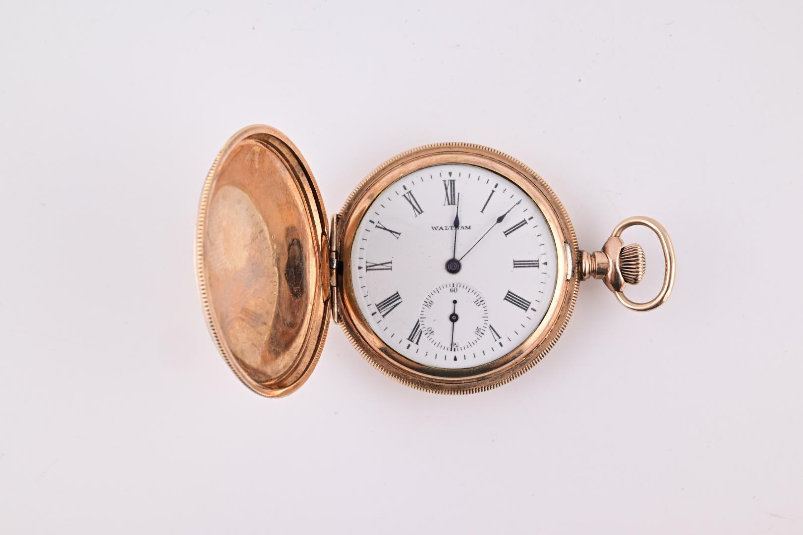 Super Gorgeous Waltham 14K Yellow Gold Pocket Watch 1894 J Grade 59.7 Grams