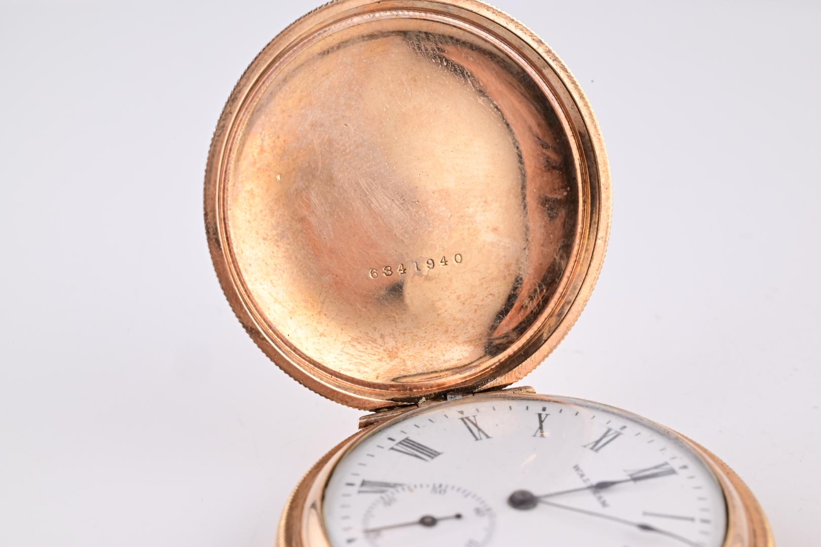 Super Gorgeous Waltham 14K Yellow Gold Pocket Watch 1894 J Grade 59.7 Grams