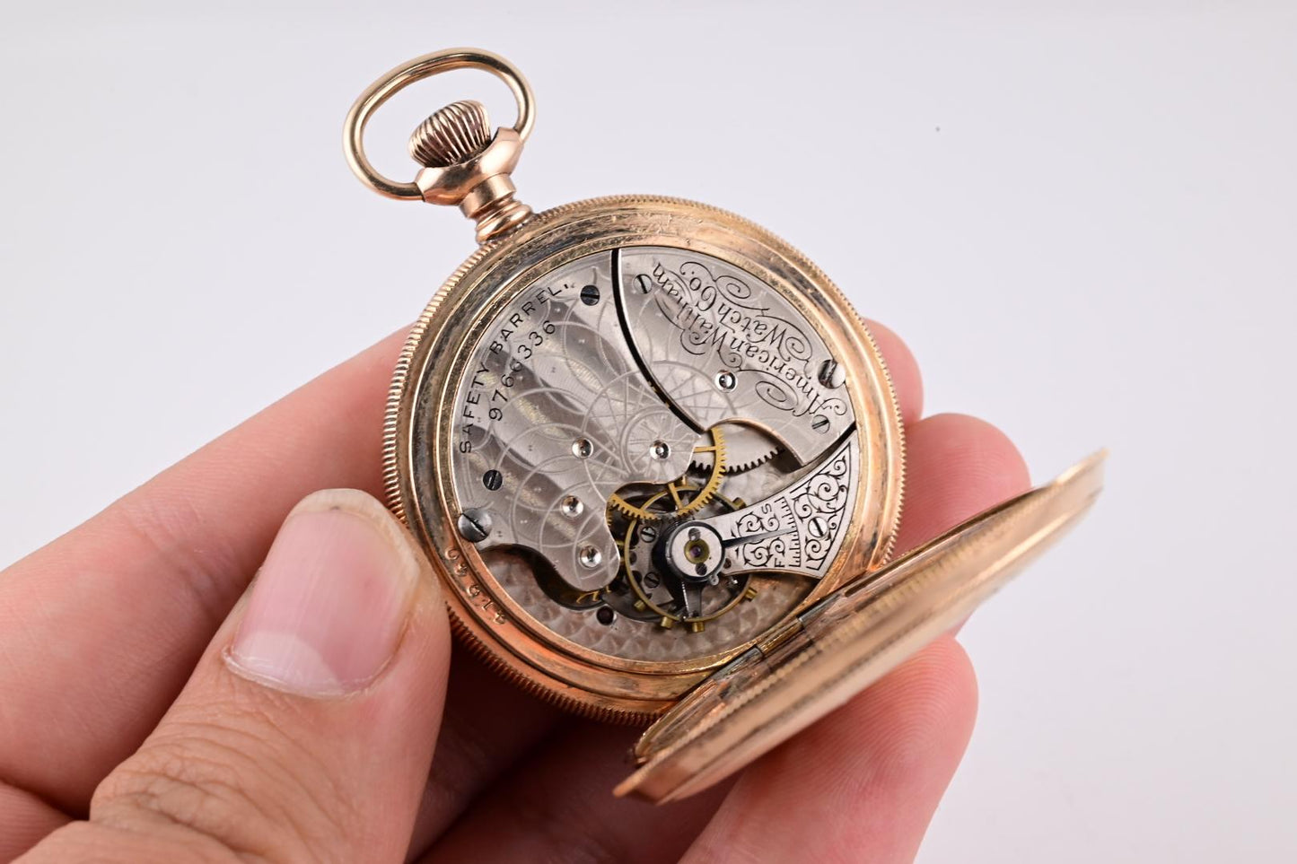 Super Gorgeous Waltham 14K Yellow Gold Pocket Watch 1894 J Grade 59.7 Grams