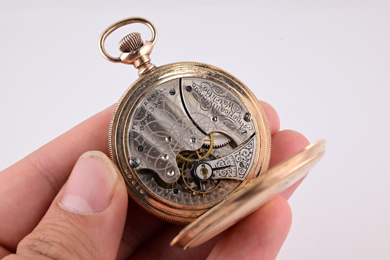 Super Gorgeous Waltham 14K Yellow Gold Pocket Watch 1894 J Grade 59.7 Grams