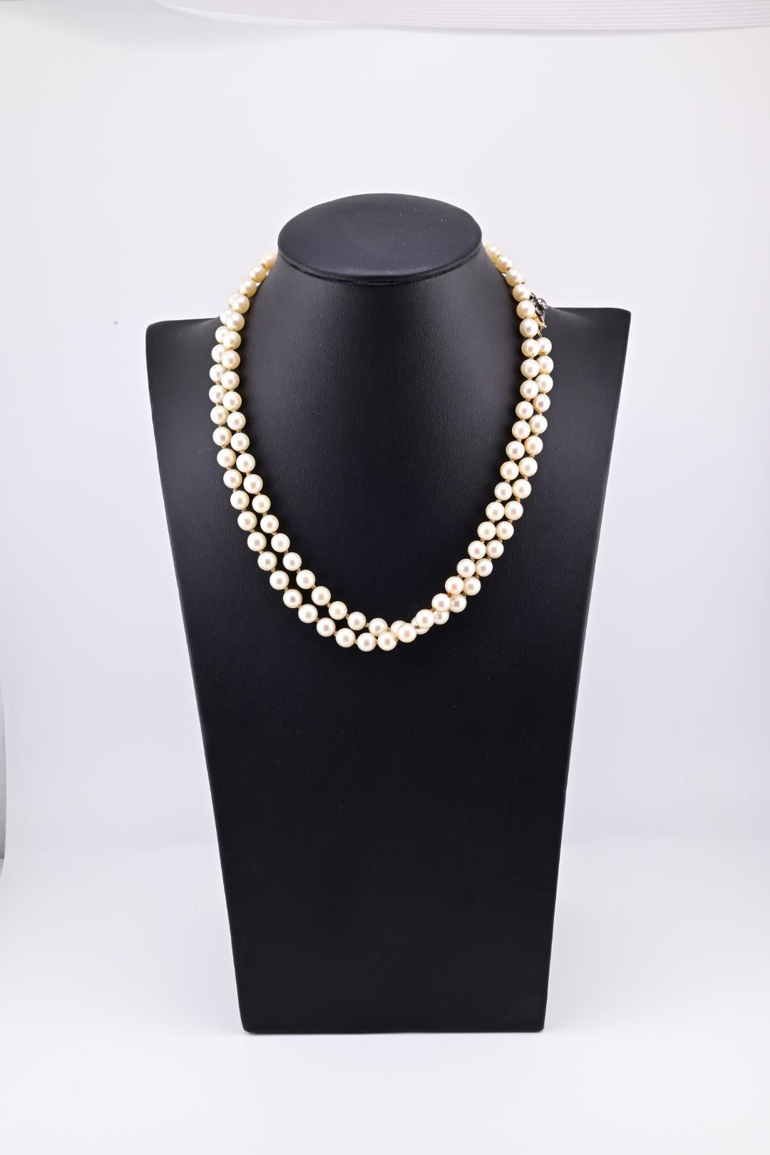 Rare H Stern Pearl Necklace With GIA Report Akoya Pearls