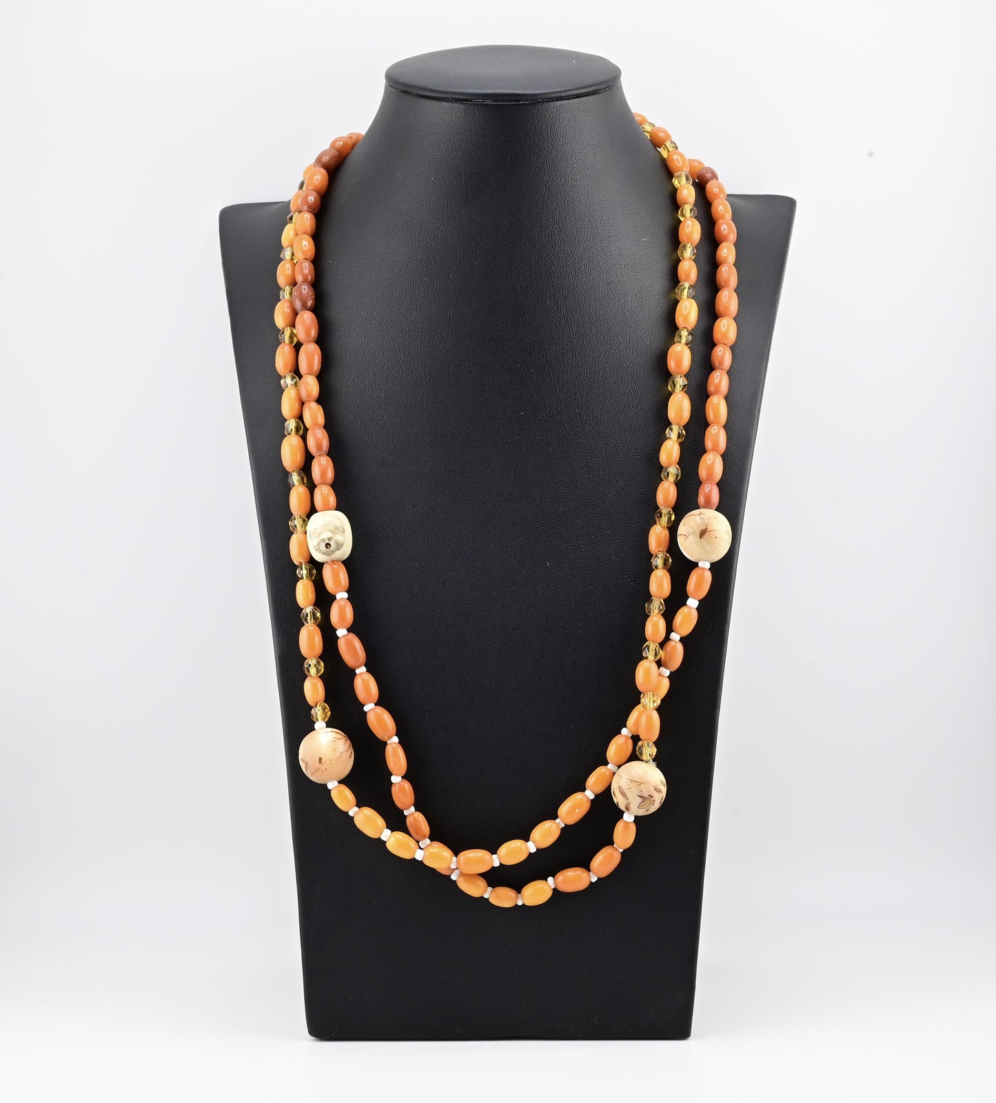 Gorgeous Antique Butterscotch Amber Necklace 55.21 Grams