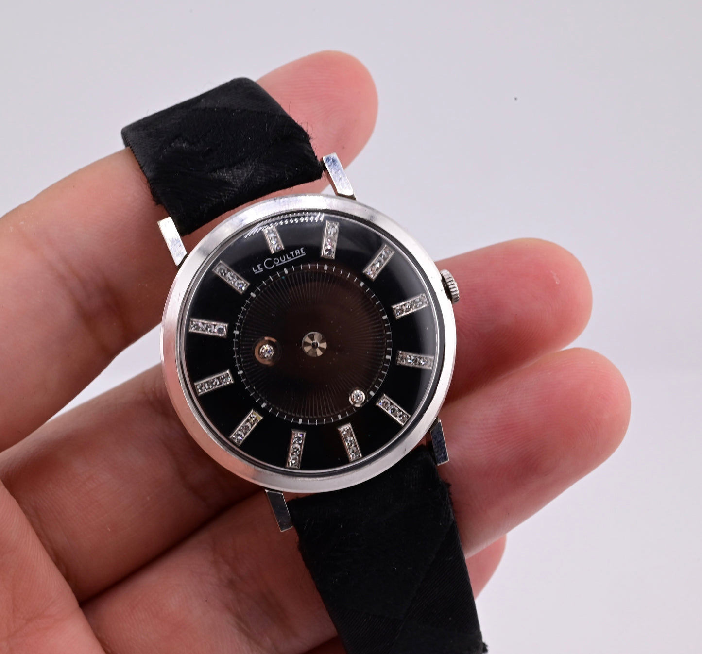 Exceptional Black Galaxy Mystery Dial Jaeger Lecoultre Watch